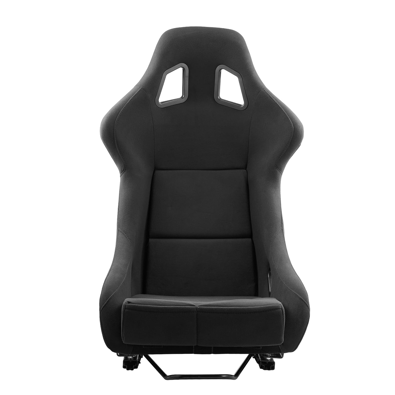 VEVOR Sedile da Corsa per Auto 1 Pezzo, Sedile da Corsa Integrato con Cursore a Doppia Chiusura Schiuma ad Alta Resilienza, Sedia da Corsa con Tessuto in Velluto Cursore Q235B, Adatto per Auto Racing