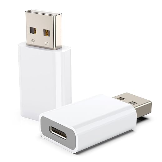 USB to USB C Adapter,USB-C Female to USB Male Adapter Compatible with Apple MagSafe Watch 7/8/9/SE/Ultra,Car,iPhone 15 14 13 12 Mini Pro Max,iPad,Galaxy,Pixel 7 6 5,CarPlay,Wall Plug