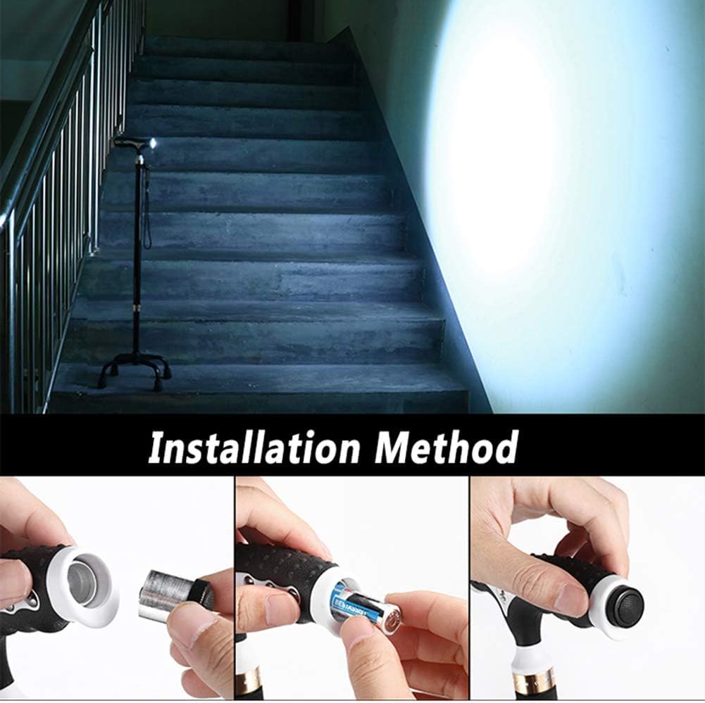 Latyka Led, Regulowane Kijki Trekkingowe Ze Stopu Aluminium, Eleganckie Ergonomiczne, Wygodne Hdles