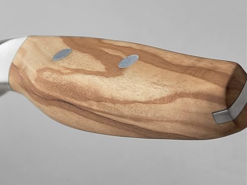 Vista 9 de Wüsthof AMICI - Cuchillo Santoku de borde hueco de 7 pulgadas, color marrón