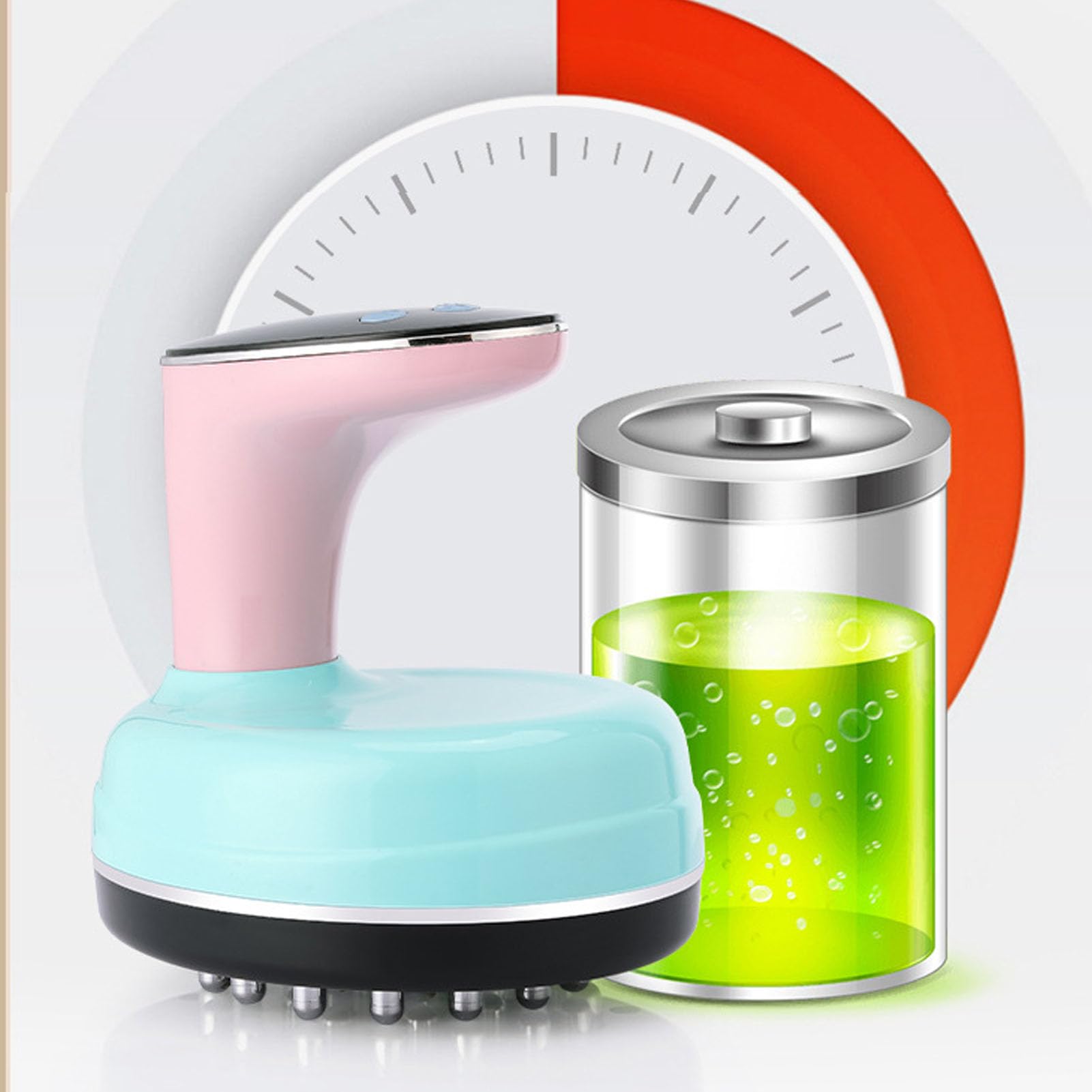 Masajeador Eléctrico Gua Sha, masajeador de celulitis por infrarrojos, Máquina de raspado eléctrico calefacción por vibración Reduce la fatiga cepillo de masaje de dragado de meridianos de la piel