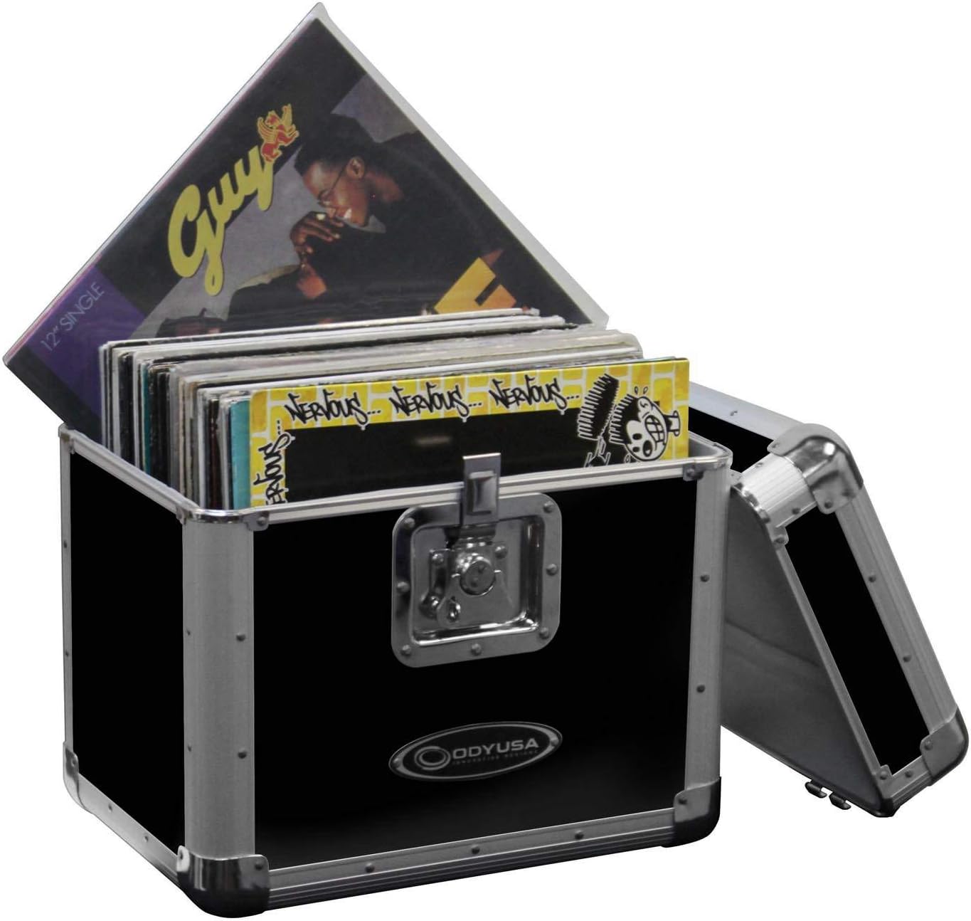 KROM Series Black Stackable Record/Utility Case for 70 12" Vinyl Records & LPs