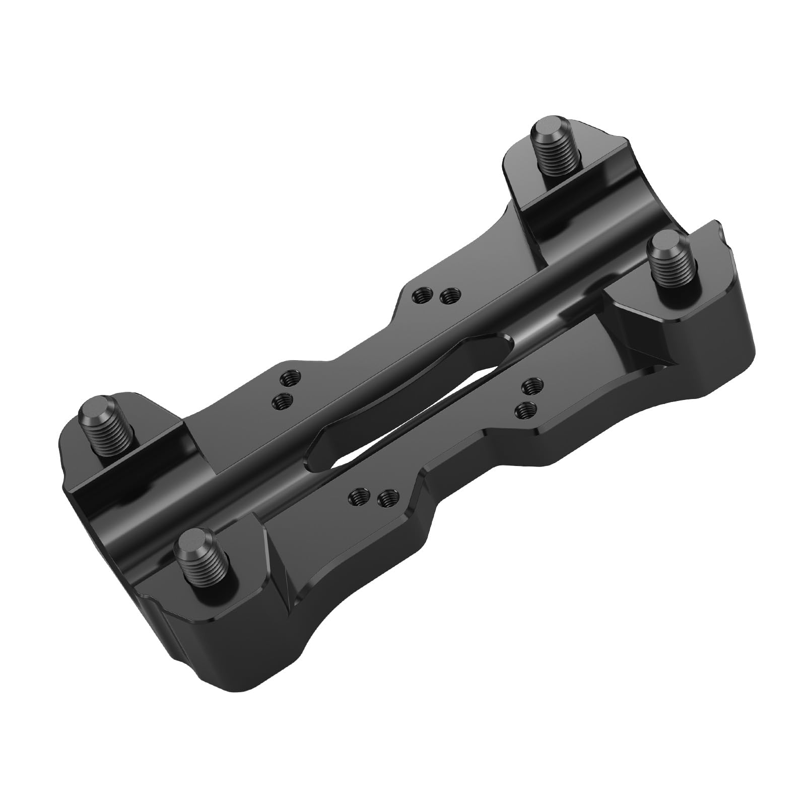 NICECNC Morsetto superiore per manubrio nero con motivo AMPS compatibile con Tenere 700 / XTZ700 2019-2024, Tenere 700 World Raid 2022, Tenere 700 Rally Edition 2020-2024, accessori Tenere 700