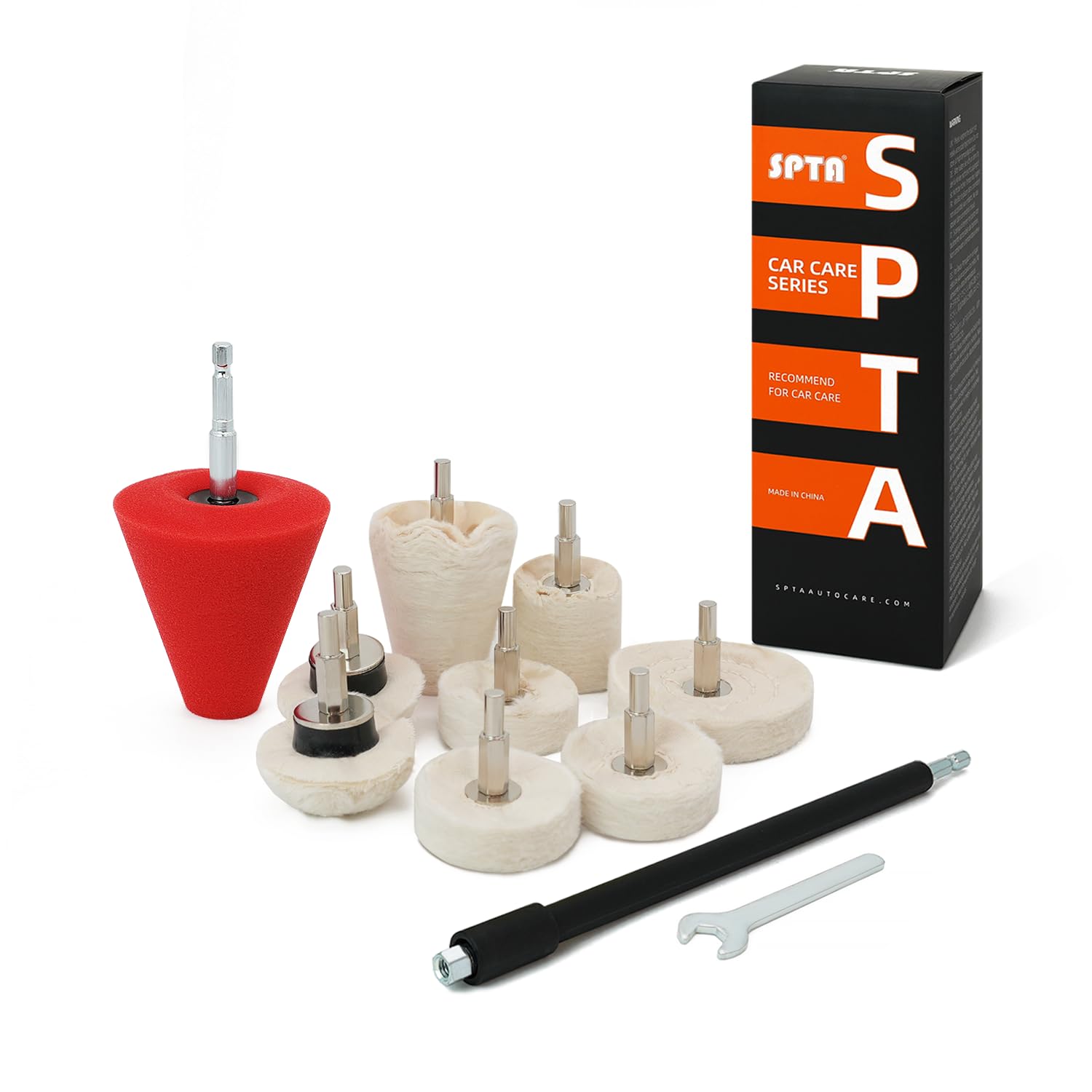 SPTA 8 Piece Buffing Mop for Drill