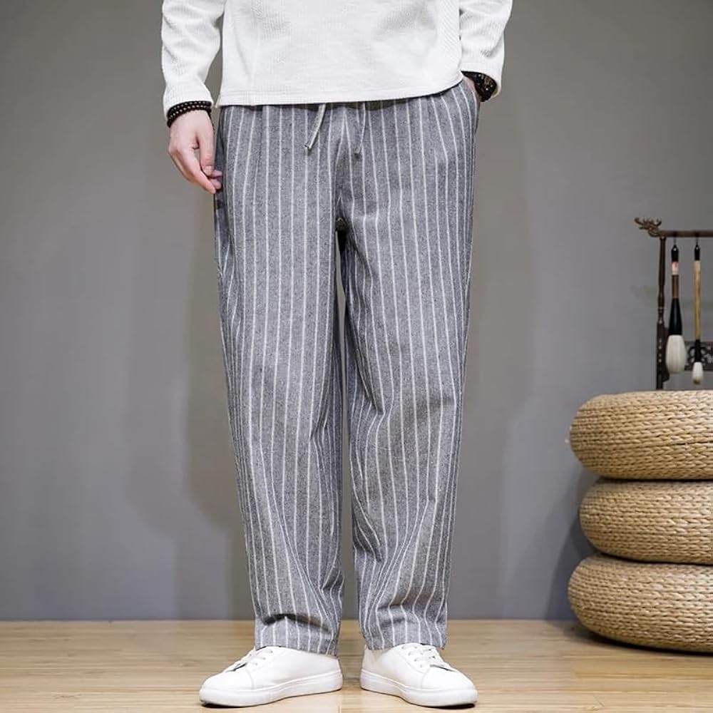 Amazon.com: Mens Pants Casual Stripe Harem Pants Male Loose