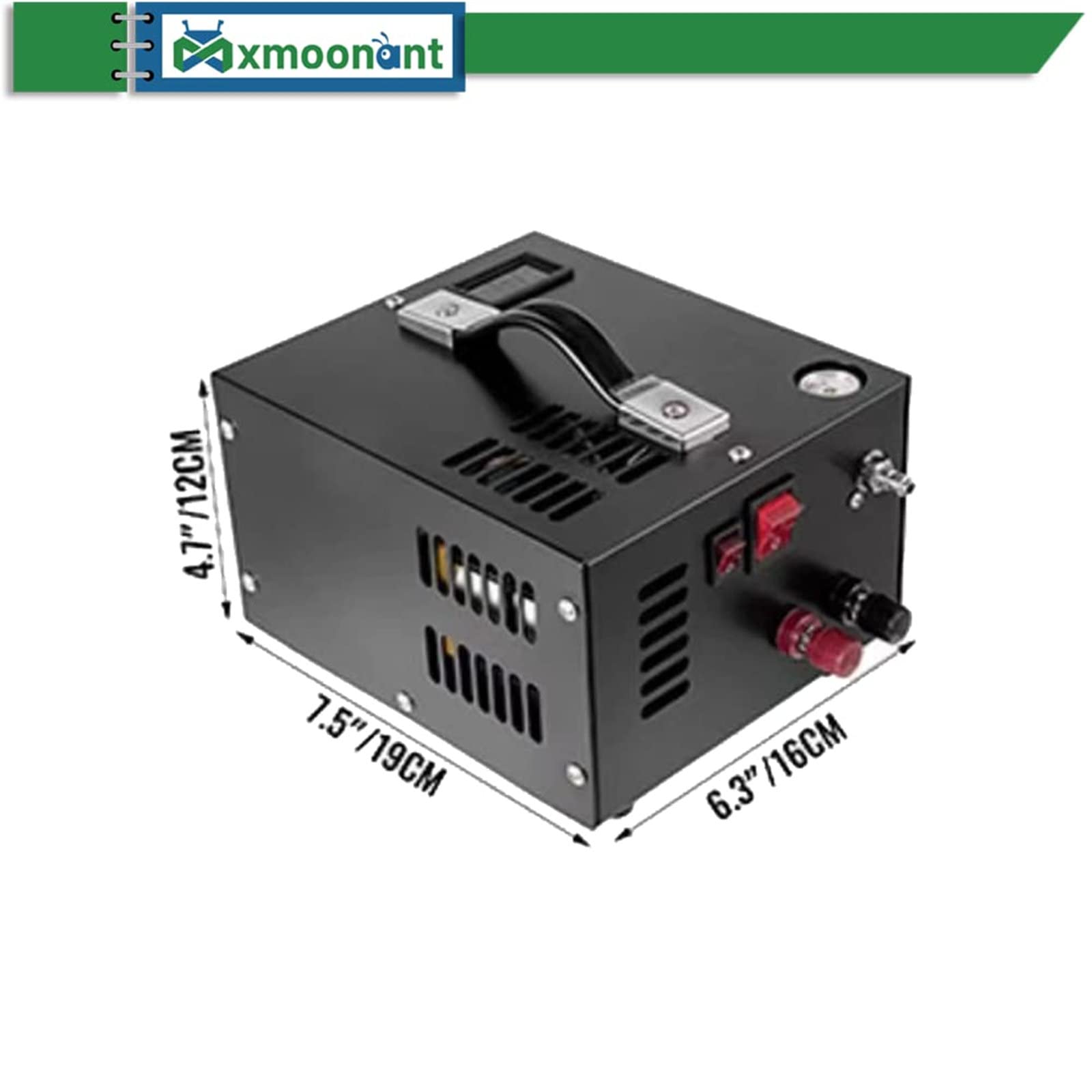 Transformator pompy wysokociśnieniowej pistoletu pneumatycznego, przenośny zestaw sprężarki powietrza i transformatora, szybkozłącze 8 mm,Black-110v-12v
