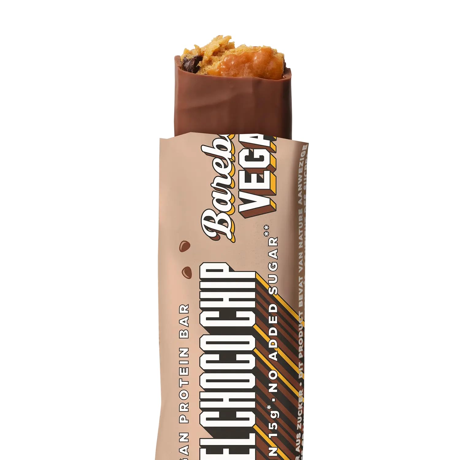 Barebells Vegan Caramel Choco Chip Protein Bar 55g – Plant-Based High Protein Snack, 15g Protein, No Added Sugar, Vegan Chocolate Chip Flavor — Amazon image 2