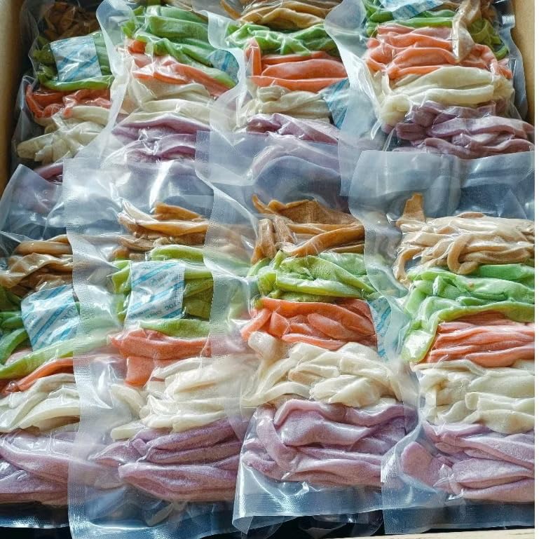 Miniatura 4 de Tiras de caramelo de coco joven mixto vietnamita, verduras naturales coloridas, bajas en azúcar -17.64 oz