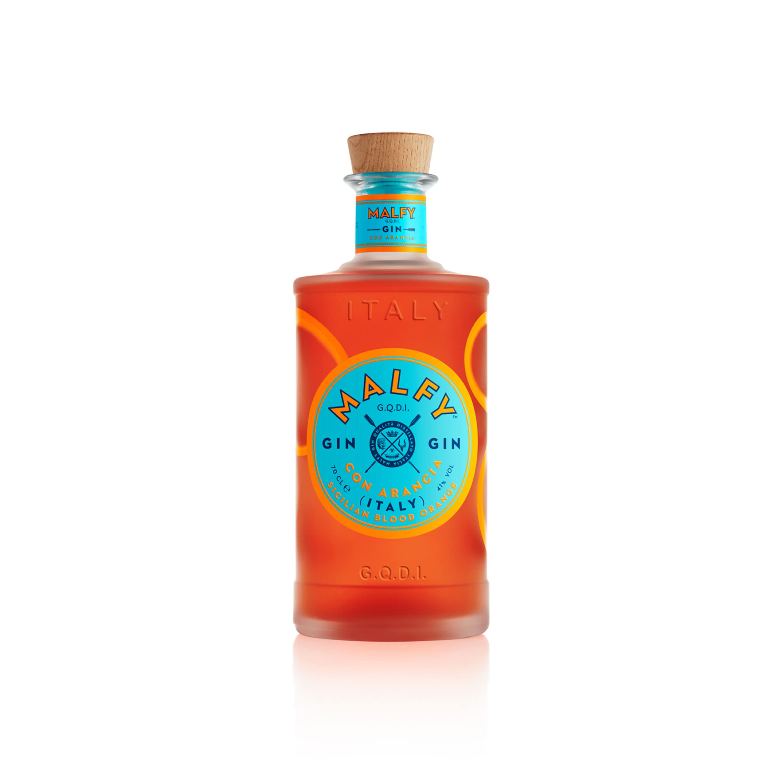 Malfy Gin CON ARANCIA Sicilian Blood Orange 41% Vol. 0,7l in Geschenkbox mit Glas