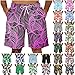 feftops Verano Bañador Hombre Informales Estampado Divertido 3D Transpirables Pantalones Cortos Gran TamañO Moda Shorts Playa Surfero CordóN Bañadores