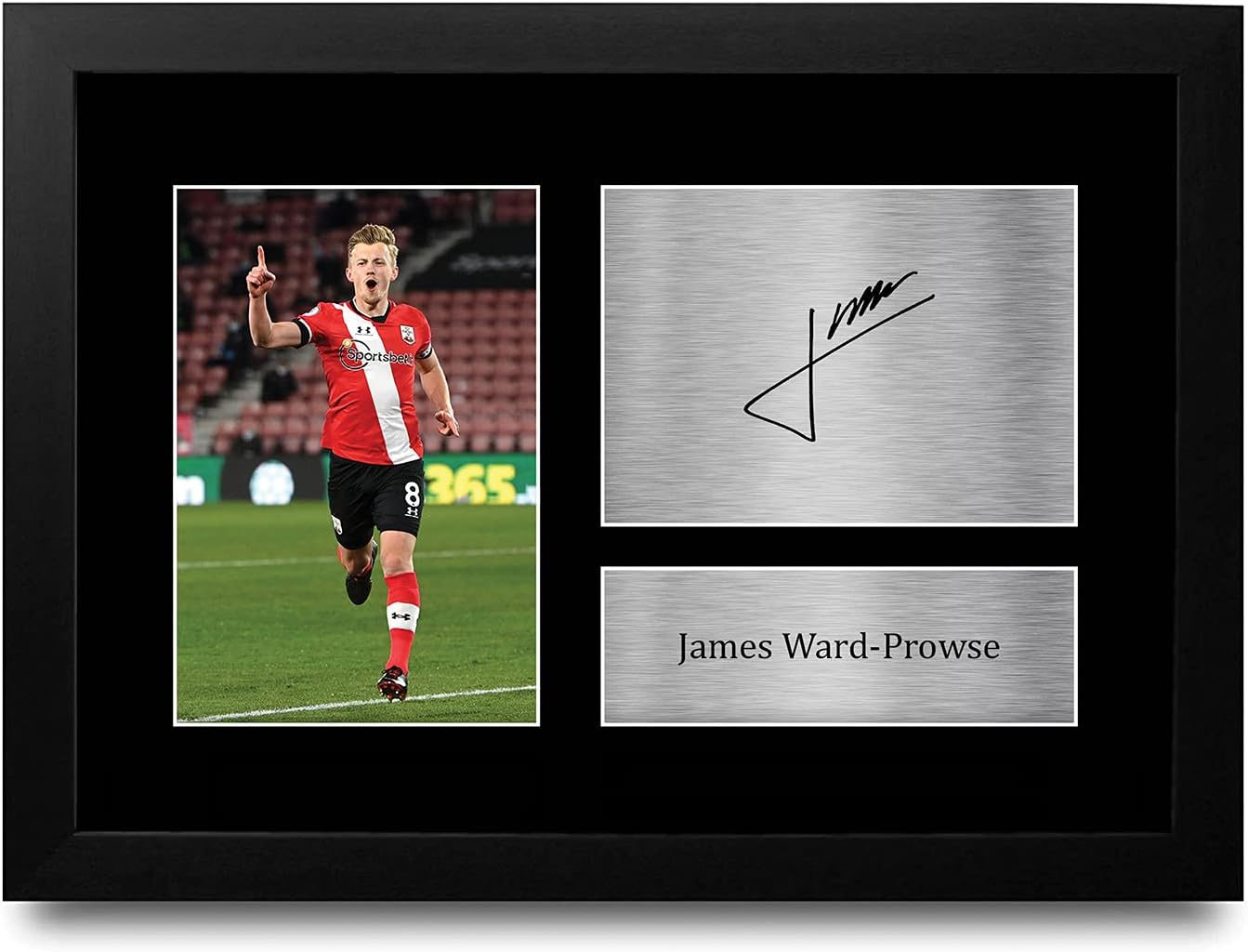 HWC Trading FR A4 James Ward-Prowse Southampton Gifts Printed Signed Autograph Picture for Football Fans and Supporters - A4 Framed