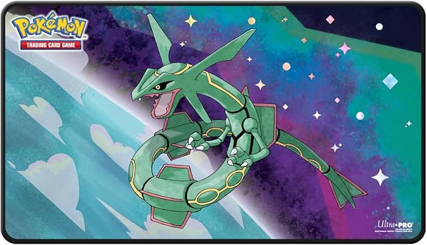 Ultra PRO - Rayquaza Legendary Pokemon 15" Foil Playmat for Playing Cards - Ideal for Pokemon Enthusiasts | Perfect Playmat Accessory for Every TCG Lover