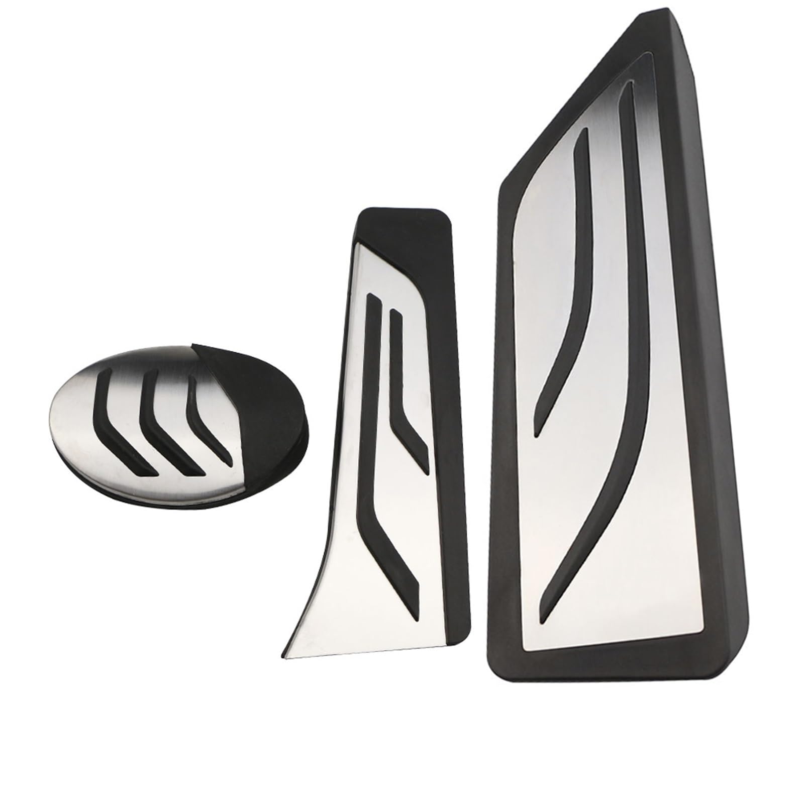 Couvre-Pédale Frein Voiture Argent Et Noir Pour Dodge Challenger, Charger, Magnum 2005-2018 - Pédale Antidérapante