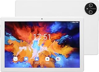 Acogedor Tablet 2 em 1 com teclado, tablet Android de 10,1 polegadas suporta 4G LTE Cellular, 12 + 256 GB, 1920 x 1200, MT6755 Octa Core CPU, 2,4G 5G WiFi Tablet PC (plugue EUA)