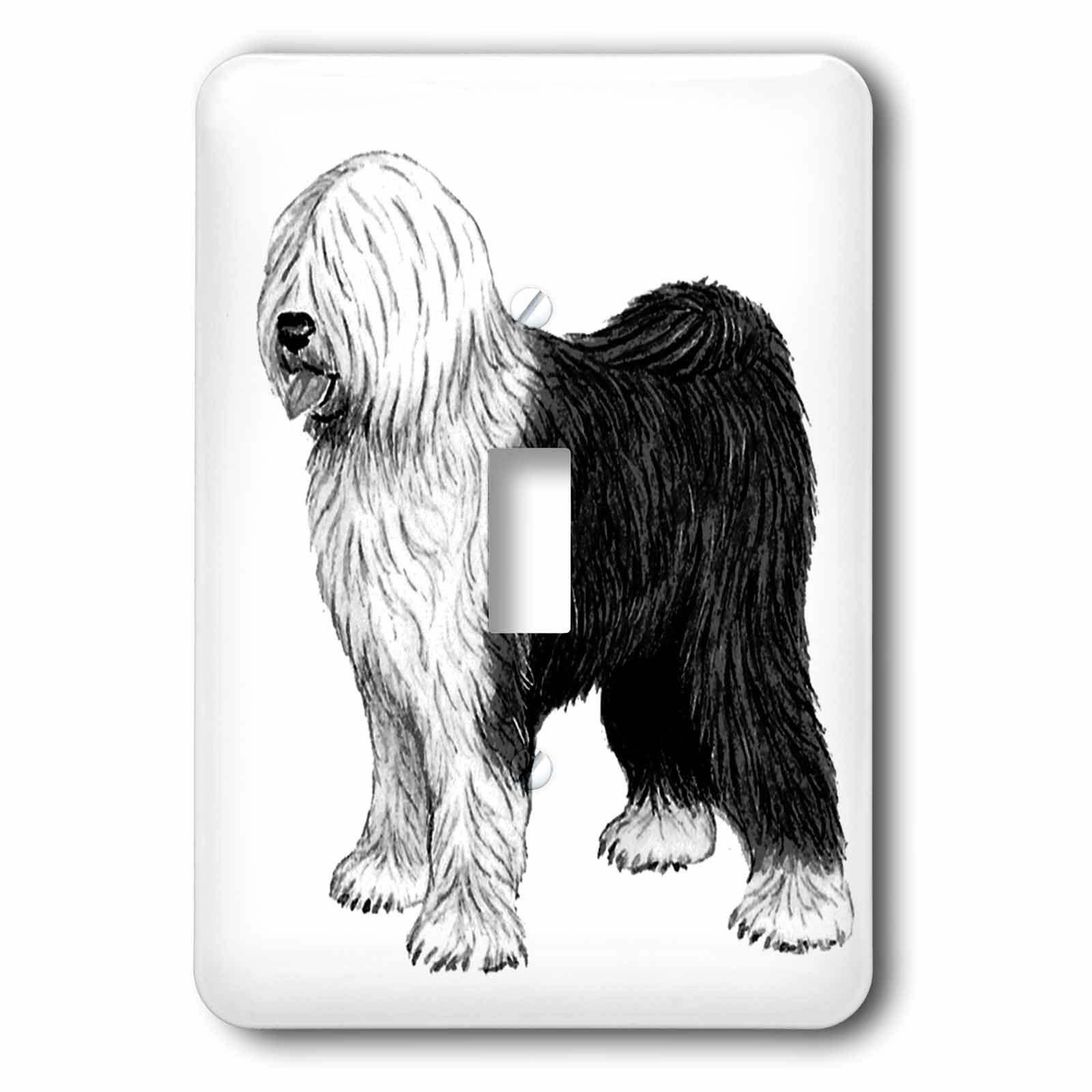 Interrupteur à bascule chien de mouton 3dRose lsp_58182_1 pour décoration murale de maison