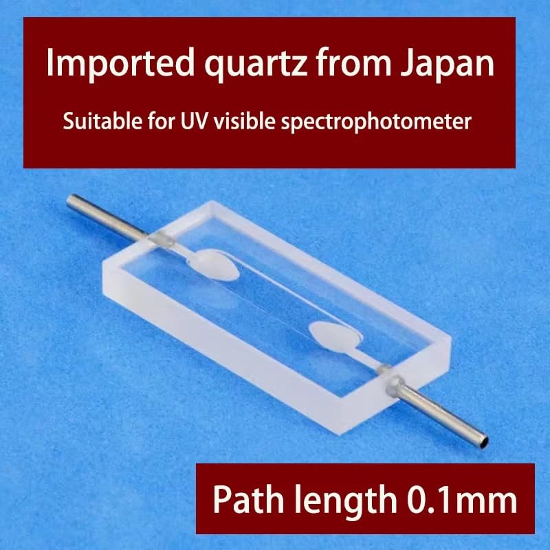 0.1mm Quartz Counting Cell Cuvette - Integrated Quartz Counter for Flow Colorimetric Analysis - 8µL Bonding Process Test Tube