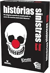 Galápagos, Histórias Sinistras: Mortes Hilárias (Black Stories Funny Death), Jogo de Enigmas para Amigos, 2+ jogadores, 15 minutos por partida