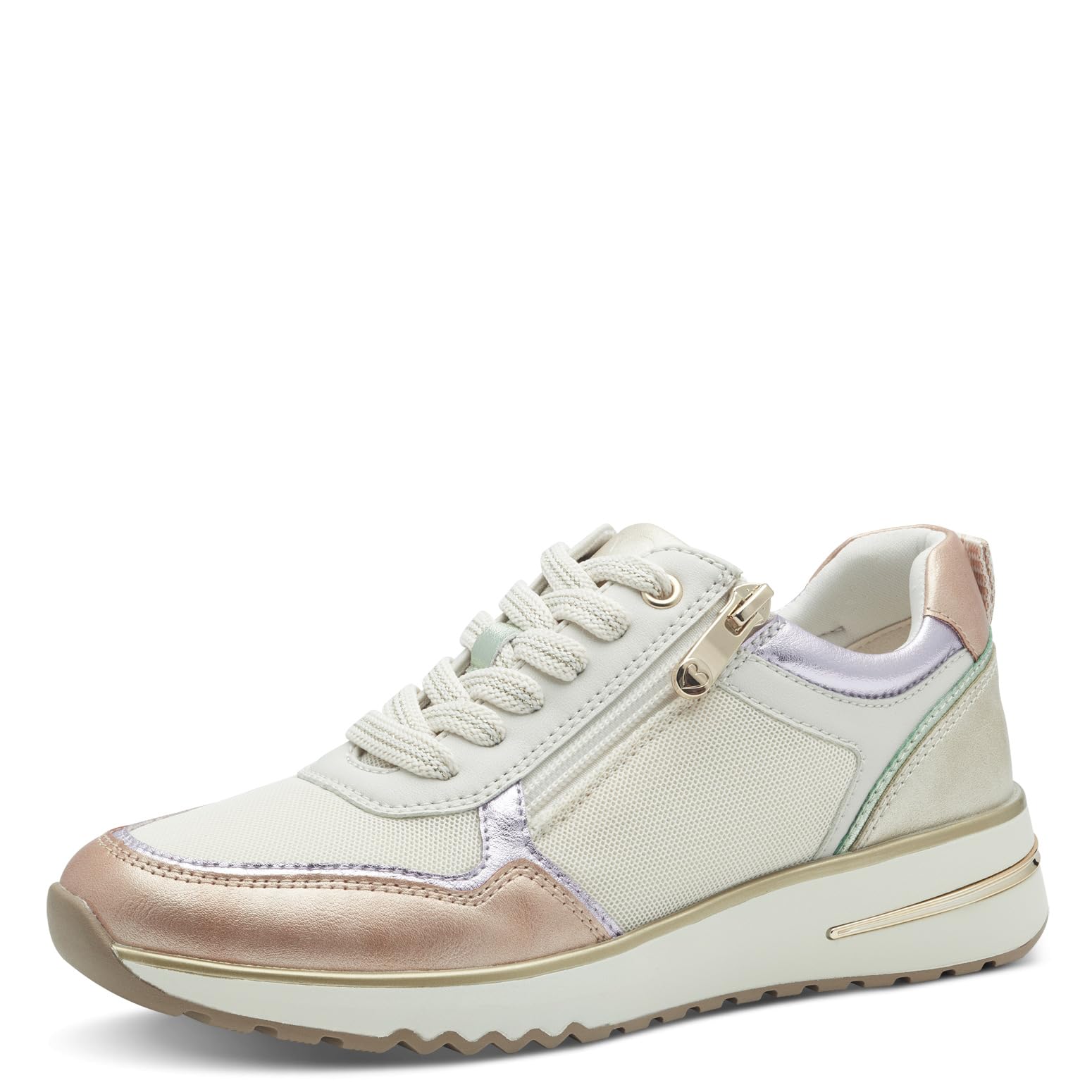 MARCO TOZZI Women's Damen Sneaker 2-23754-44, Cream Comb, 4 UK