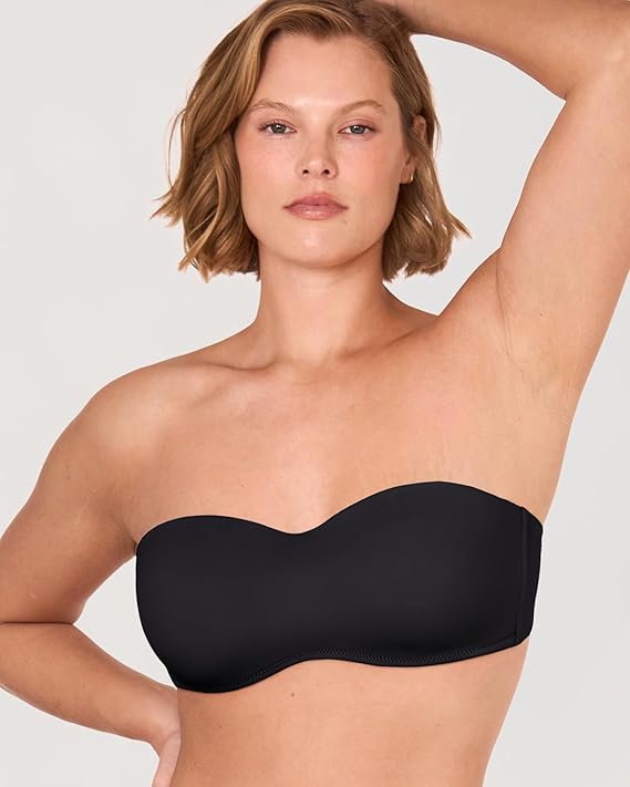 DELIMIRA Women's Strapless Bra Minimizer Seamless Underwire Unlined Bandeau for Big Bust