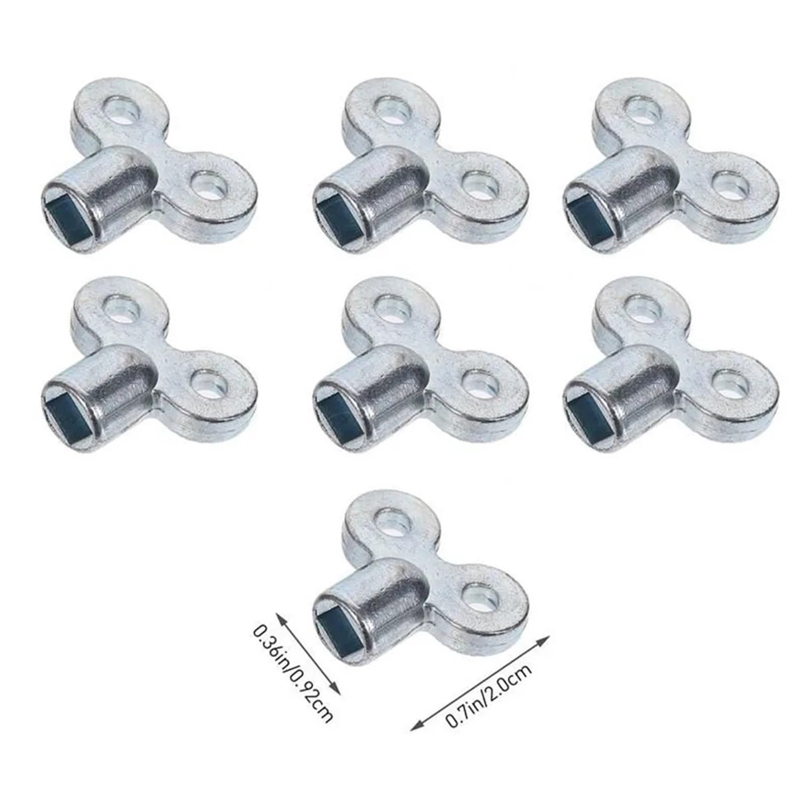Juego de 6 llaves purga for radiadores aleación zinc. Llave for calefacción. for Herramienta for purgar y desatascar conductos ventilación central