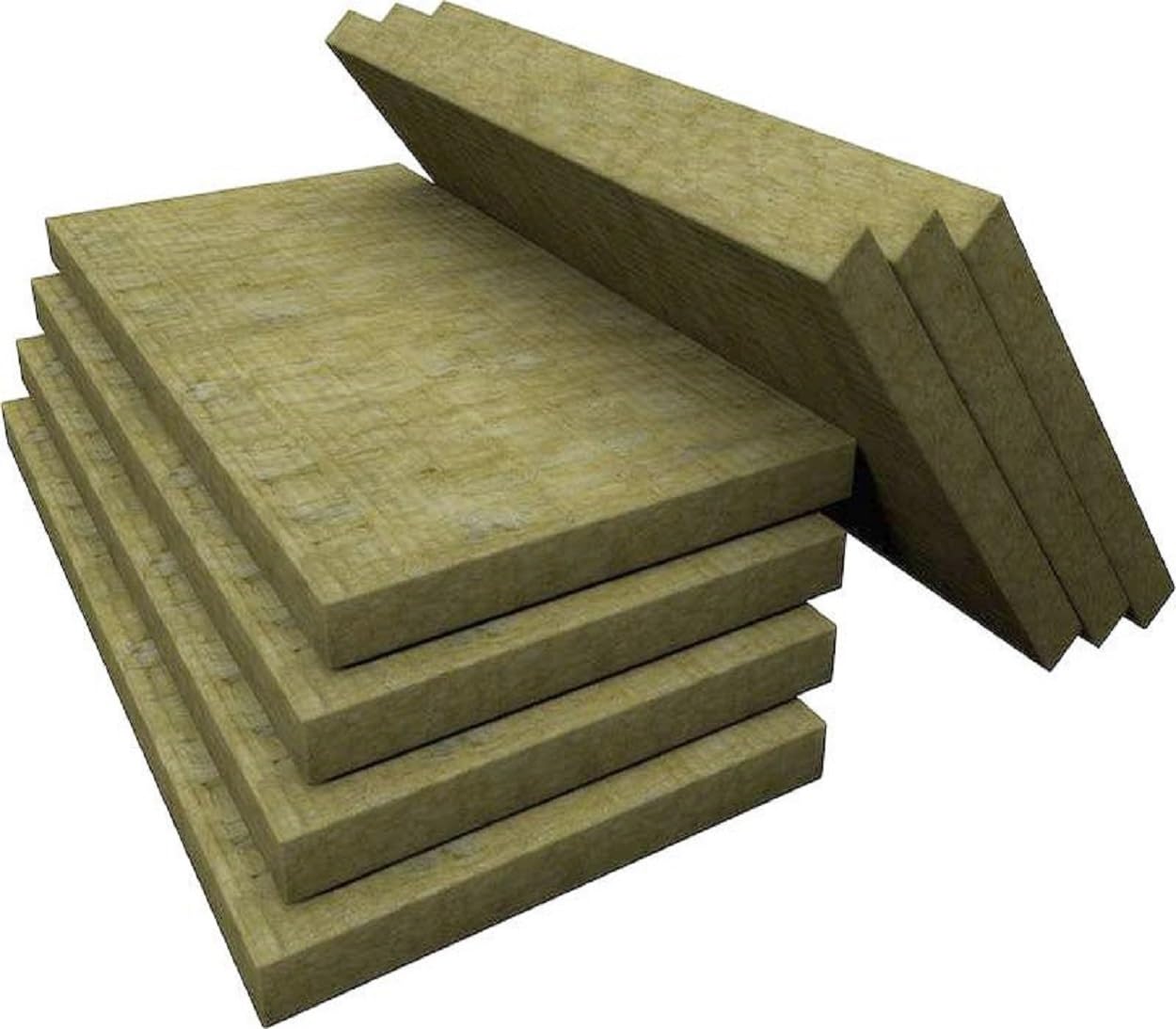FUTURAZeta® - Lana di Roccia Acustica Fonoisolante Termica Ignifuga - Spessore 5 Cm. Misure 120 x 60 Cm. - Pacco da 5 Pannelli - Pareti Cartongesso Rumori Condominio Fonoassorbenti Musica