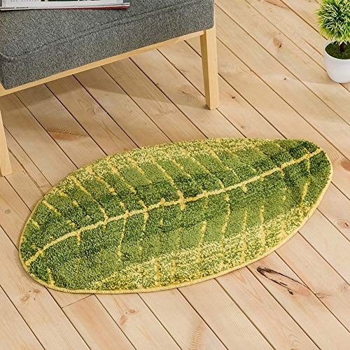 Alfombra de salón para mesa de café bajo el sofá con forma de hoja 2