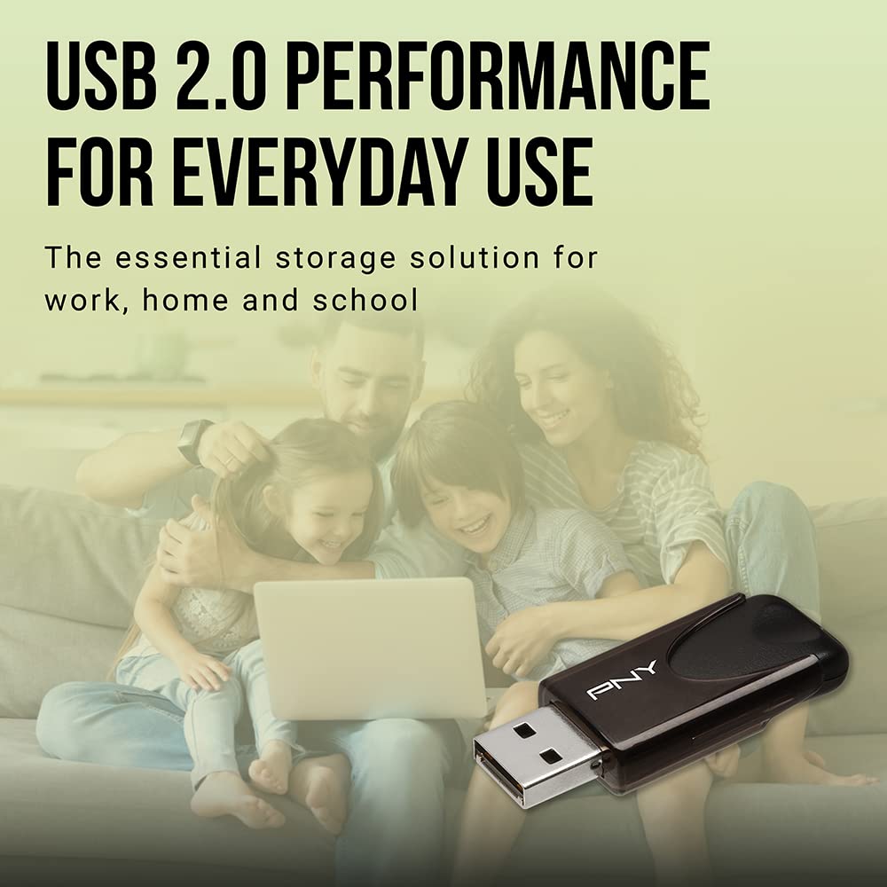 PNY Attaché 4 Lot de 5 clés USB 2.0 64 Go
