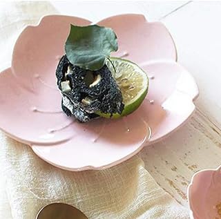 SMC plate Japoński styl romantyczne kwiaty wiśni ceramika zastawa stołowa talerz śniadaniowy zachodnie jedzenie stek kość porcelana talerz obiadowy ocet naczynie deser owoc talerz puder biała płyta czołowa