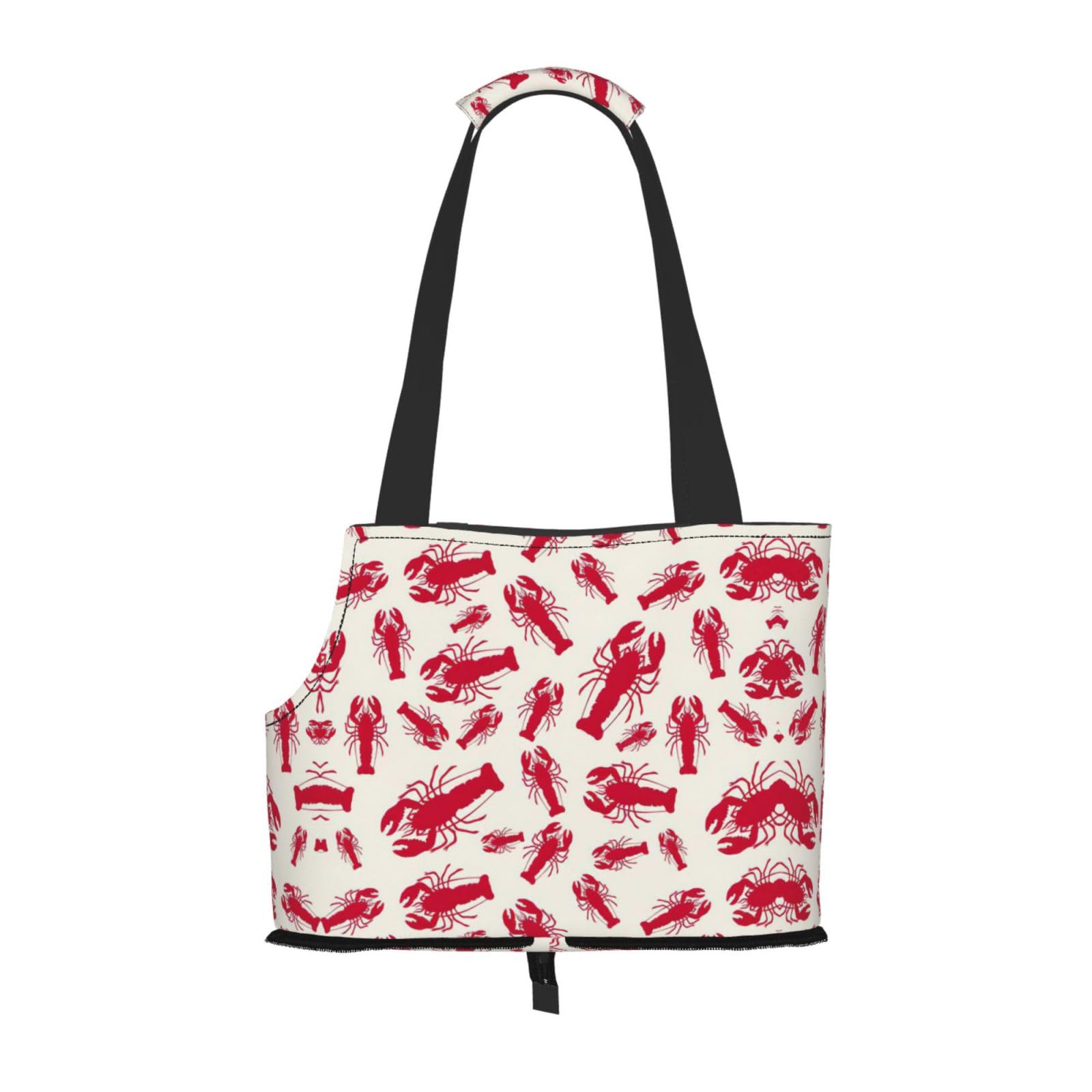 Sac de transport aéré pour lapin et chat motif homard