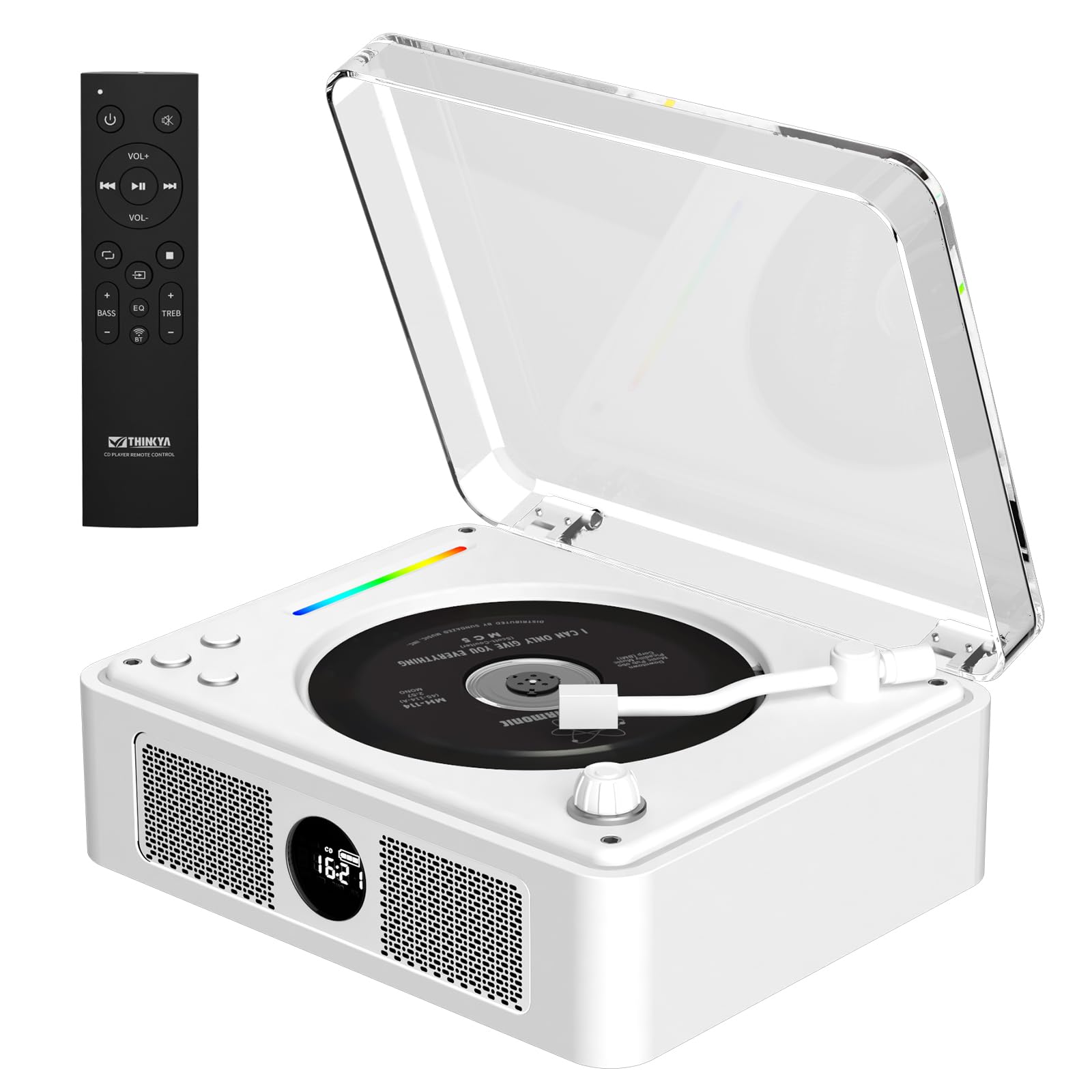 Amazon.com: CD Player Portable, Retro CD Bluetooth Player with