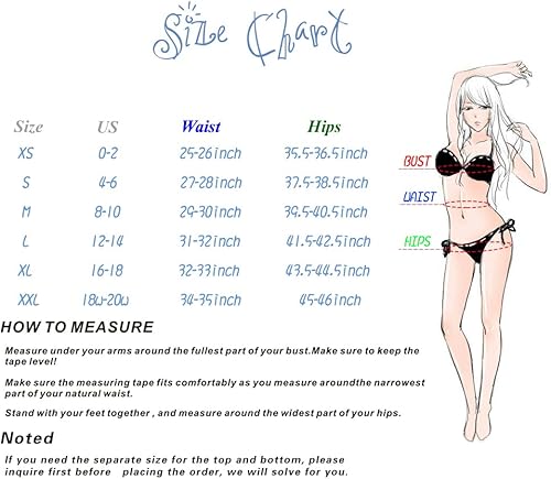 Miniatura 6 de SHEKINI Women's Thong Bottom Brazilian Cheeky Swimsuits Bottoms