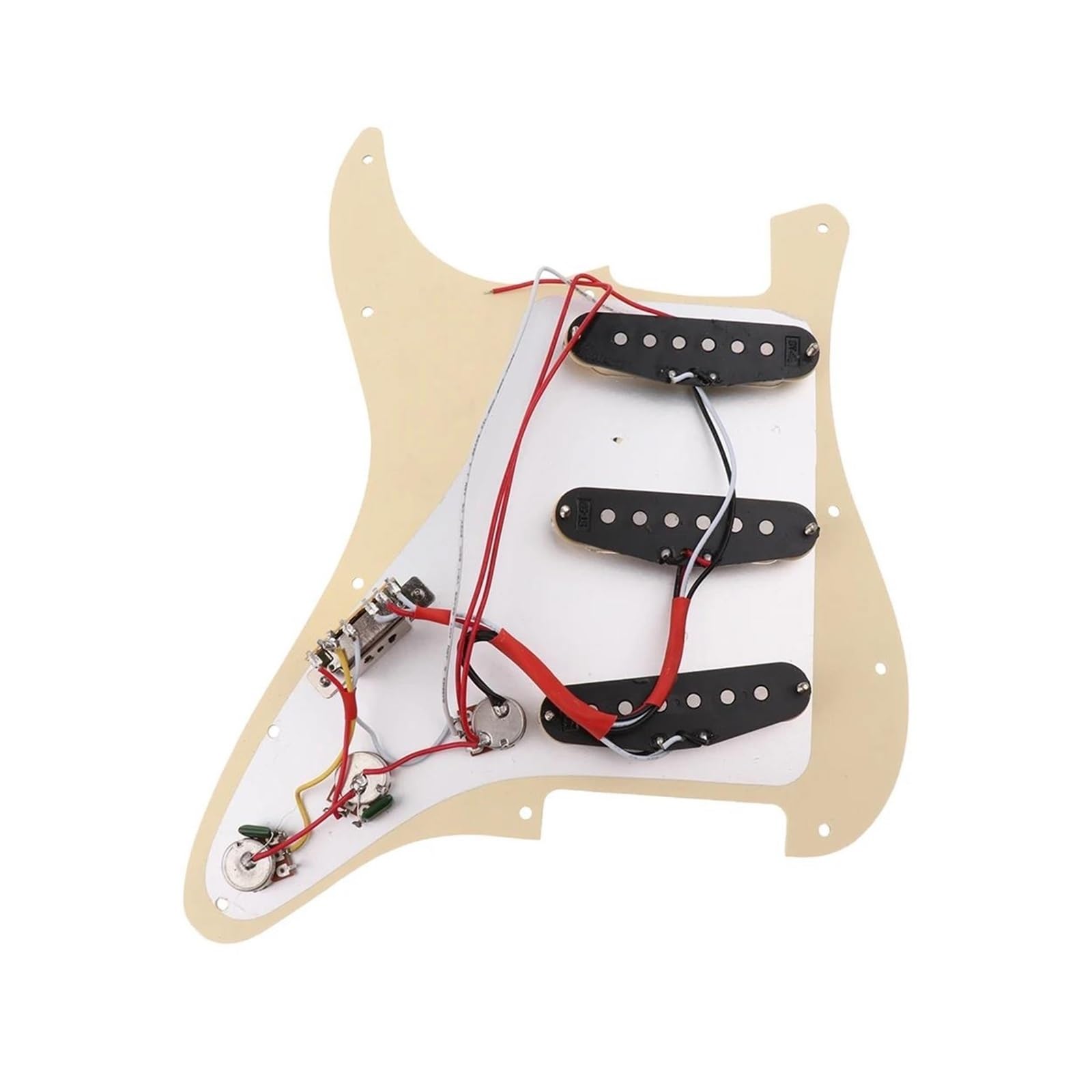 Pickguard Do Gitary Elektrycznej 3warstwowe Przetworniki SSS Wired Pickguard Do Gitary Elektrycznej W Stylu Vintage