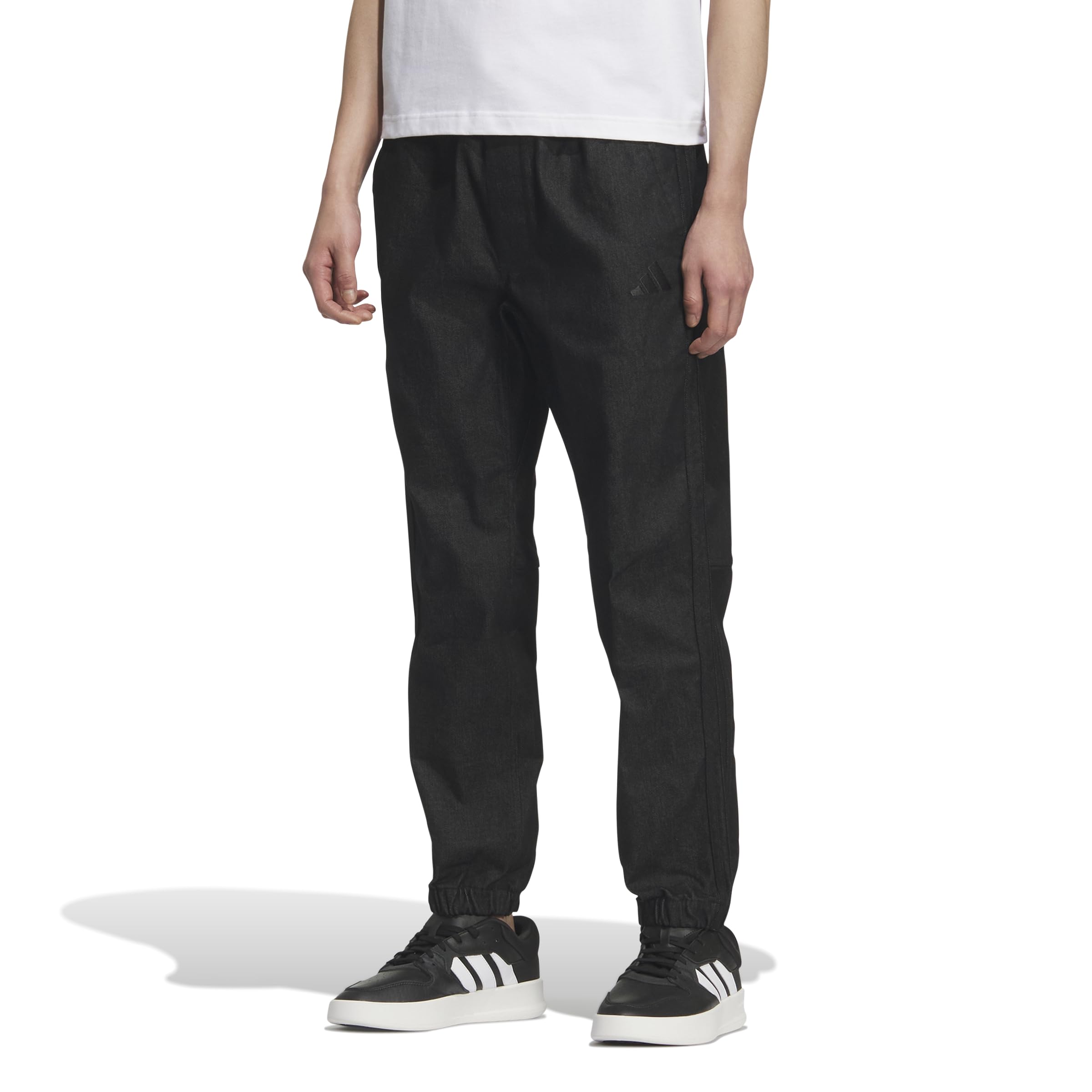 新品26 Adidas SS25ジョガーパンツ ブラック×レッドKG0201 org_1.jpg