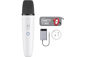 Wireless Car Karaoke Microphone with 8 Joy Tune Effects