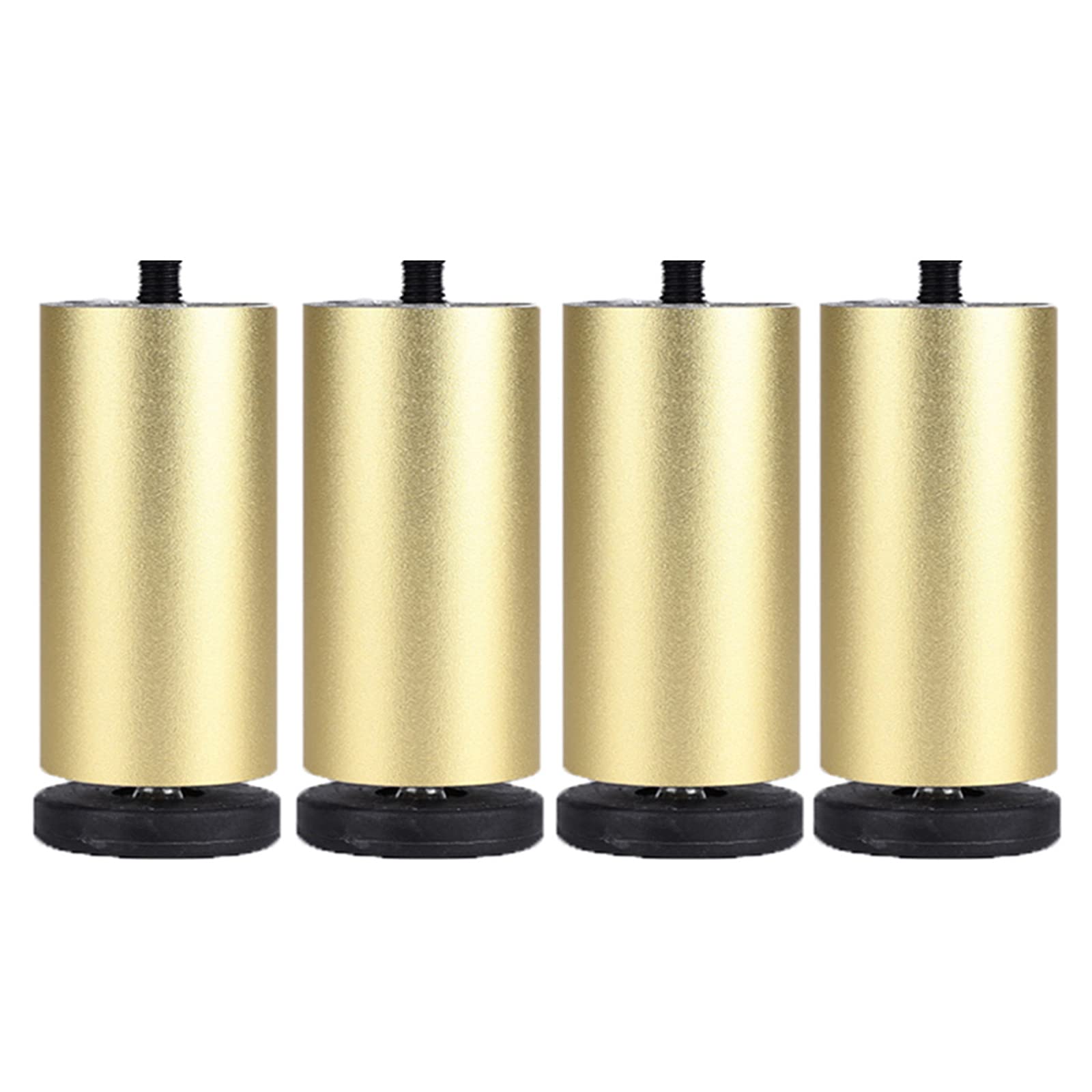 Patas para muebles negro x4 ajustables M8, ideales para renovar mesas redondas y sofás de hogar.