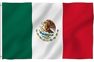 Anley Fly Breeze 3x5 Foot Mexican Flag for Mexican Pride and Decor