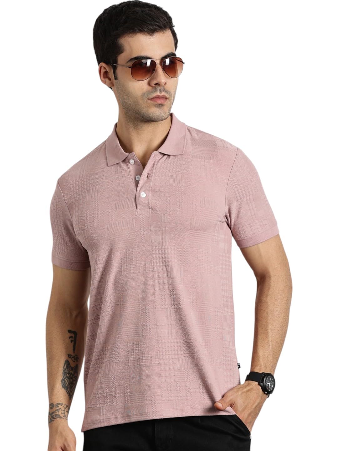 thomas scott Men's Solid Relaxed Fit Polo Shirt-picture-20