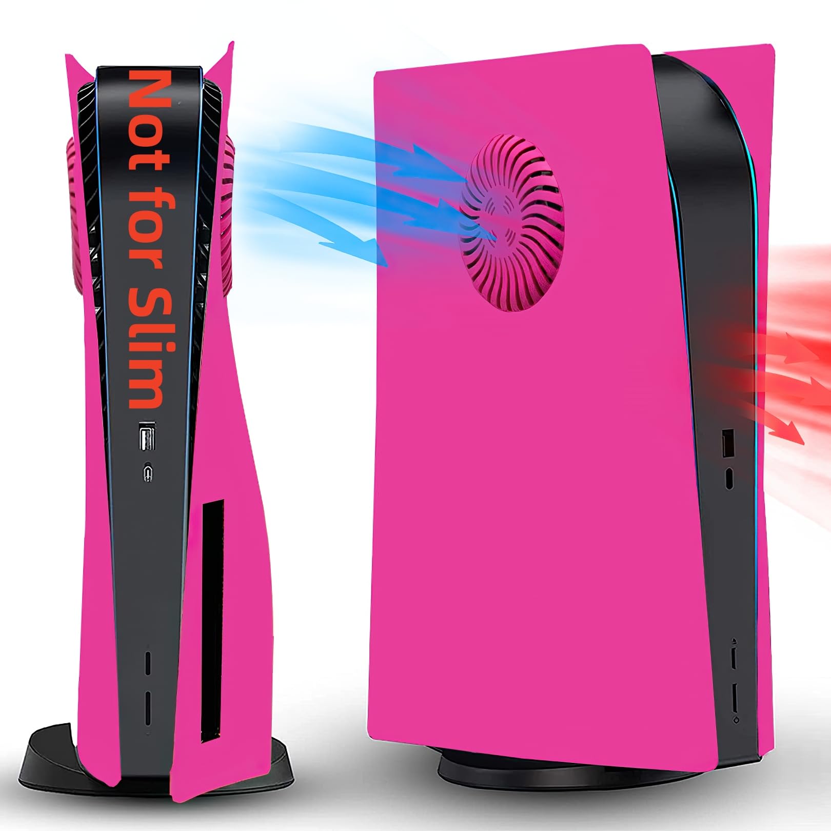 Disc Edition Face Plates with Cooling Vents Cover Skins Shell Panels for PS5 Console, Accessories for PlayStation 5 Protective Shell Replacement