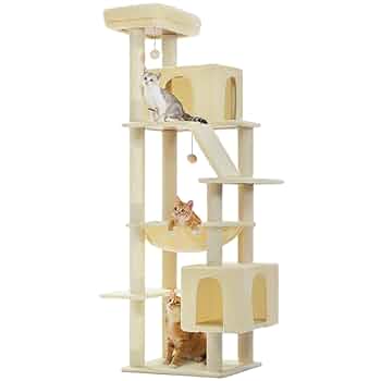 Amazon | PAWZ Road キャットタワー 大型猫用 スリム 多頭飼い