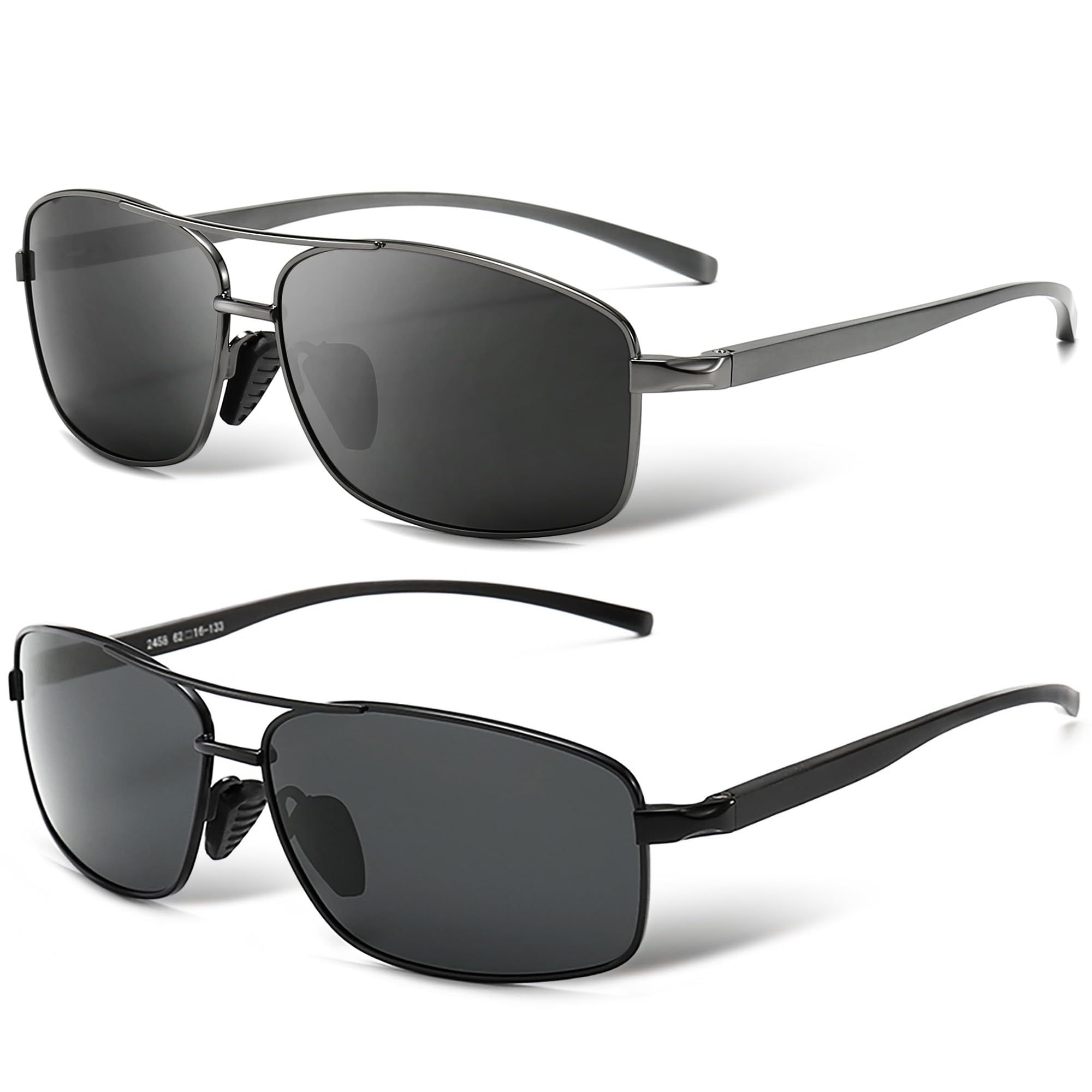 SUNGAITUV protection Ultra Lightweight Rectangular Polarized Sunglasses