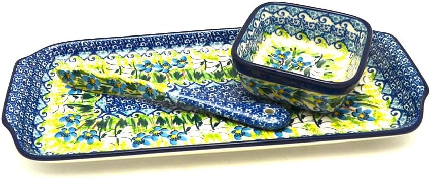 Polish Pottery Appetizer Serving Set - Unikat Signature - U5071