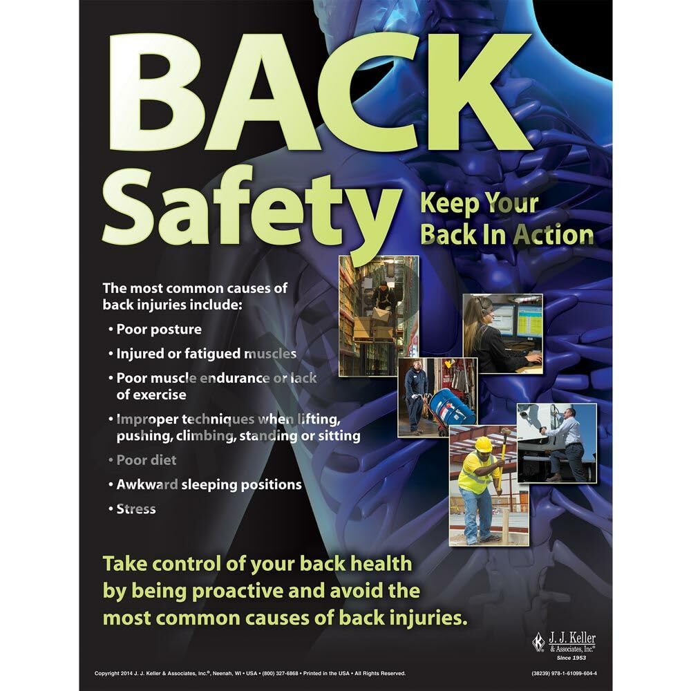 Back Safety: Keep Your Back in Action Training Kit, Learn to Maintain Health and Preventive Measures to Avoid Injuries, J. J. Keller & Associates, Inc.