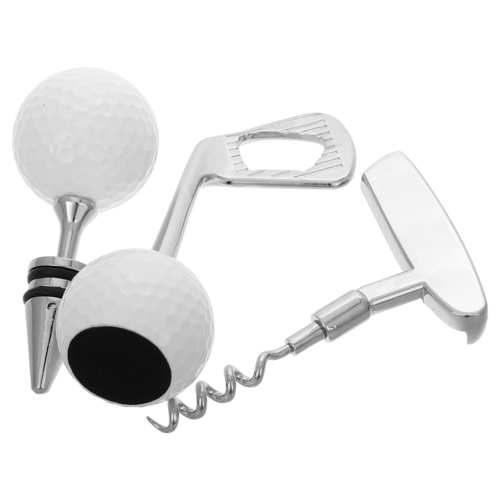 Amosfun 4 Juegos De Golf Tapón De Vino Sacacorchos De Vino Abridor De Botellas De Vino Abridor De Botellas De Cerveza Abridores De Latas Abrelatas De Mano Abridores De Tarros Tapón De