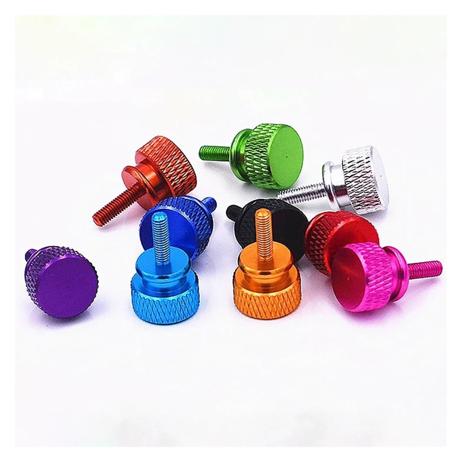 Bulloni di serraggio Manuale M3. Lunghezza Vite: da 5 a 16 Millimetri. Realizzati in Lega di Alluminio.(Dark Red,20PCS_M3X16MM)