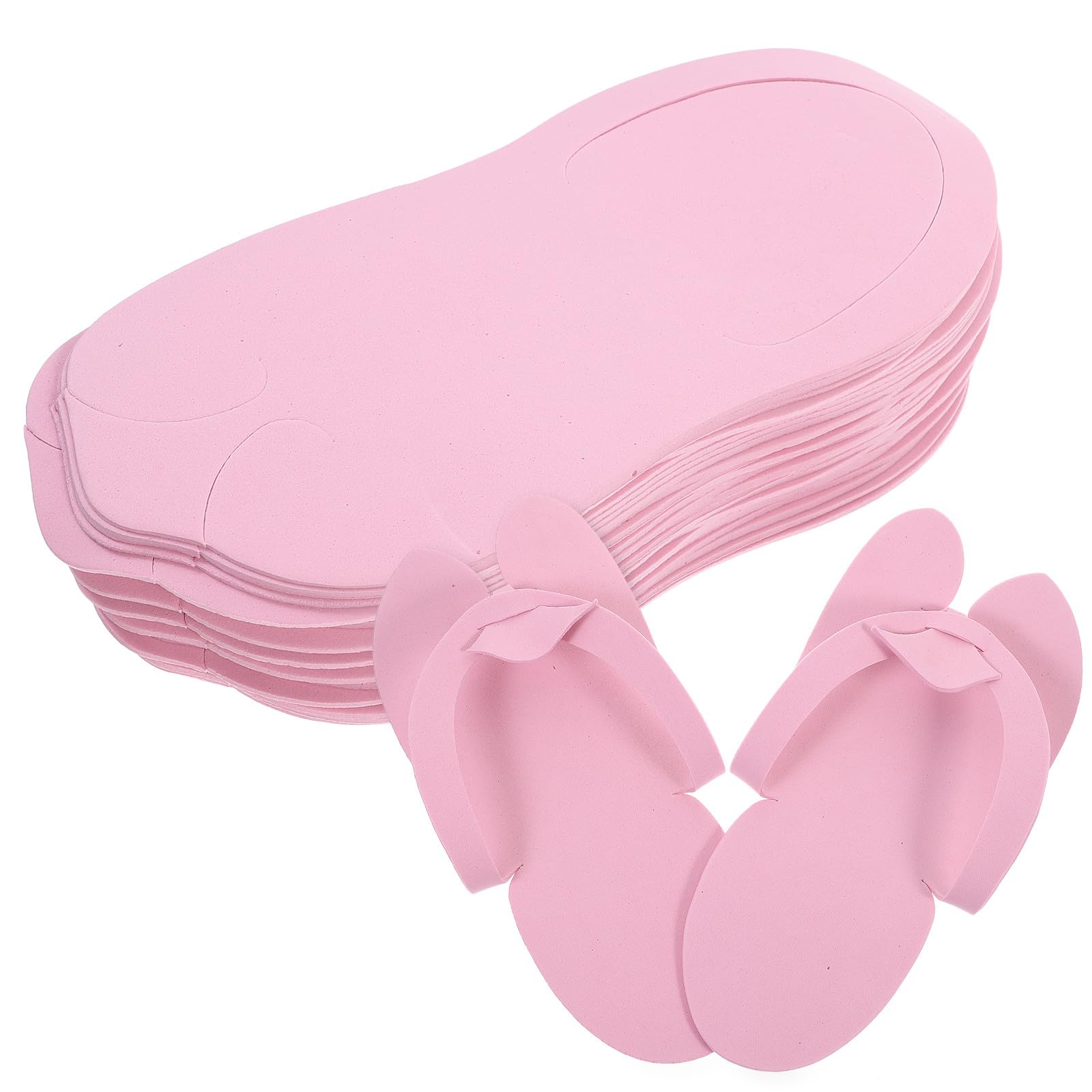 Zapatillas Desechables de Pedicura EVA 12 Pares Cómodas Chanclas Plegables para Spa Hotel y Viaje Suministros Profesionales para Cuidado de Uñas Color Color Aleatorio