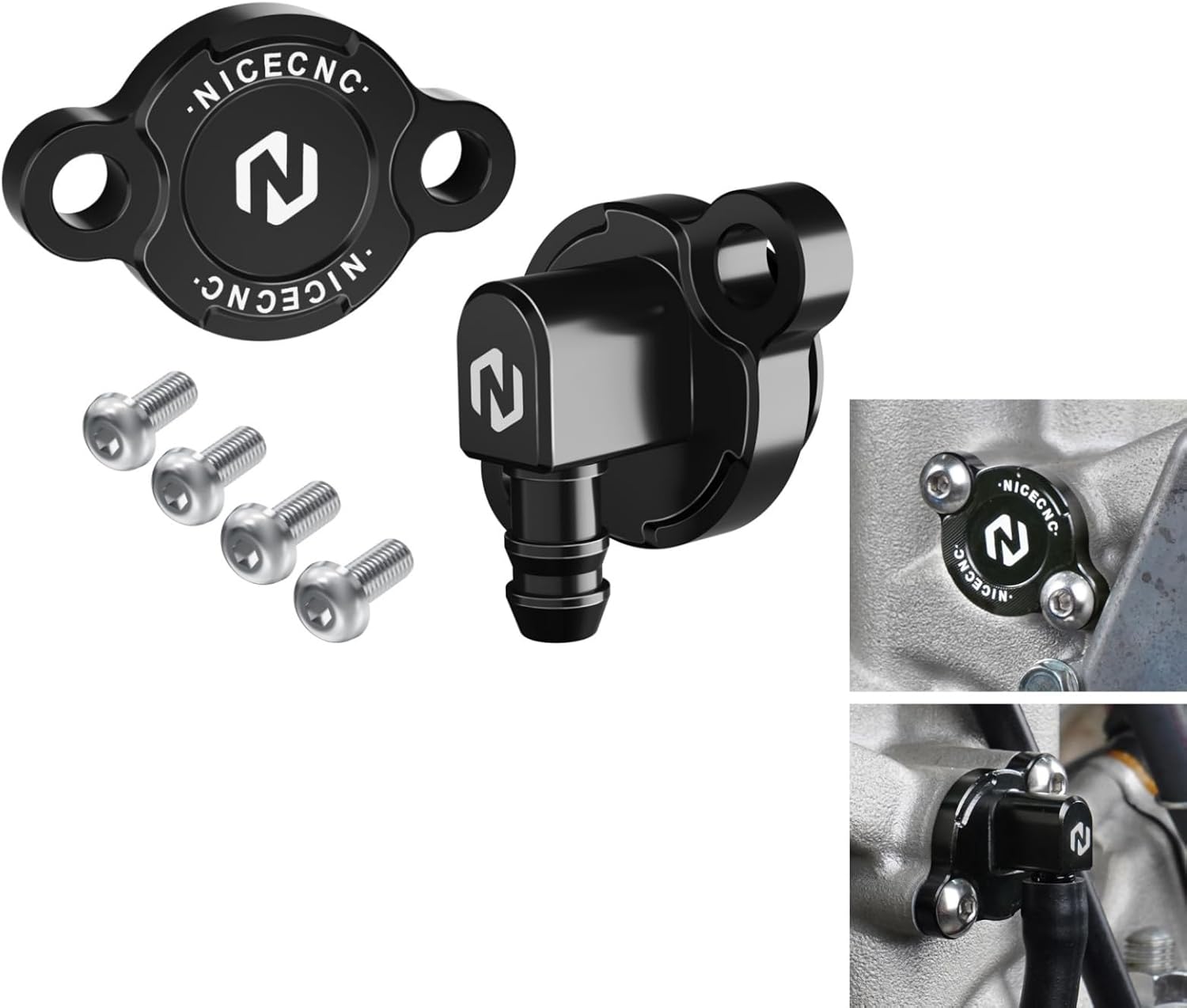 NICECNC Dirt Bike Cylinder Power Válvula Holder Compatible with Yamaha YZ250 1999-2024 YZ250X 2016 2017 2018 2019 2020 2021 2022 2023,Aluminum