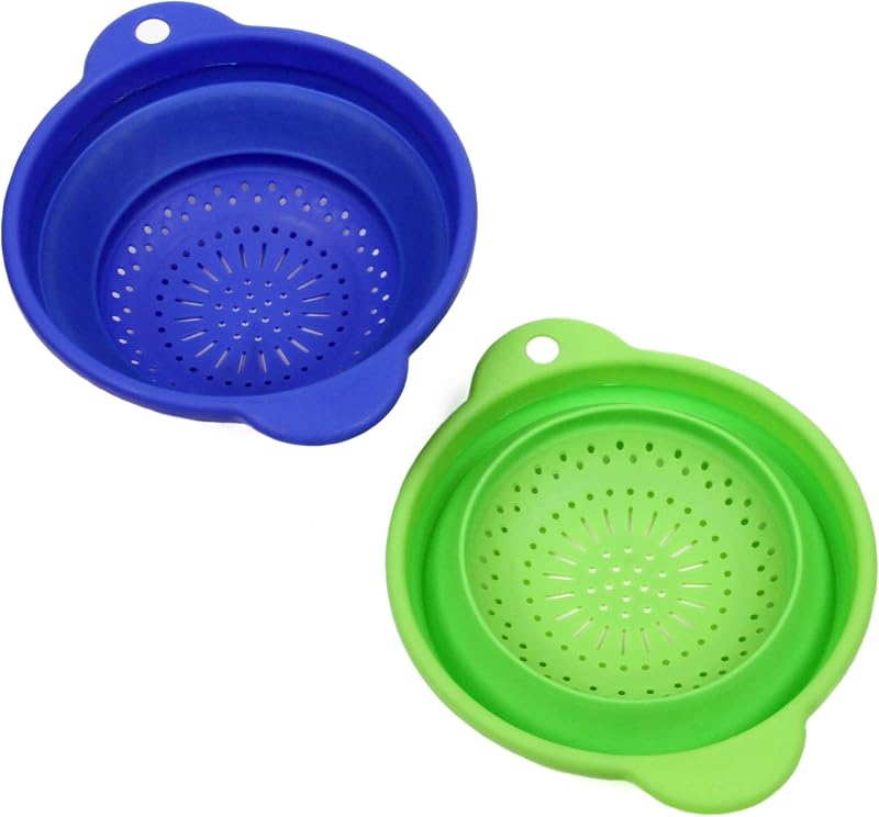 Select Silicone Plastic Colander, 8 inch, Color May Vary
