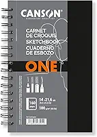 Sketchbook Espiral A5+ 100g/m², Canson, ArTBook One, 80 Folhas