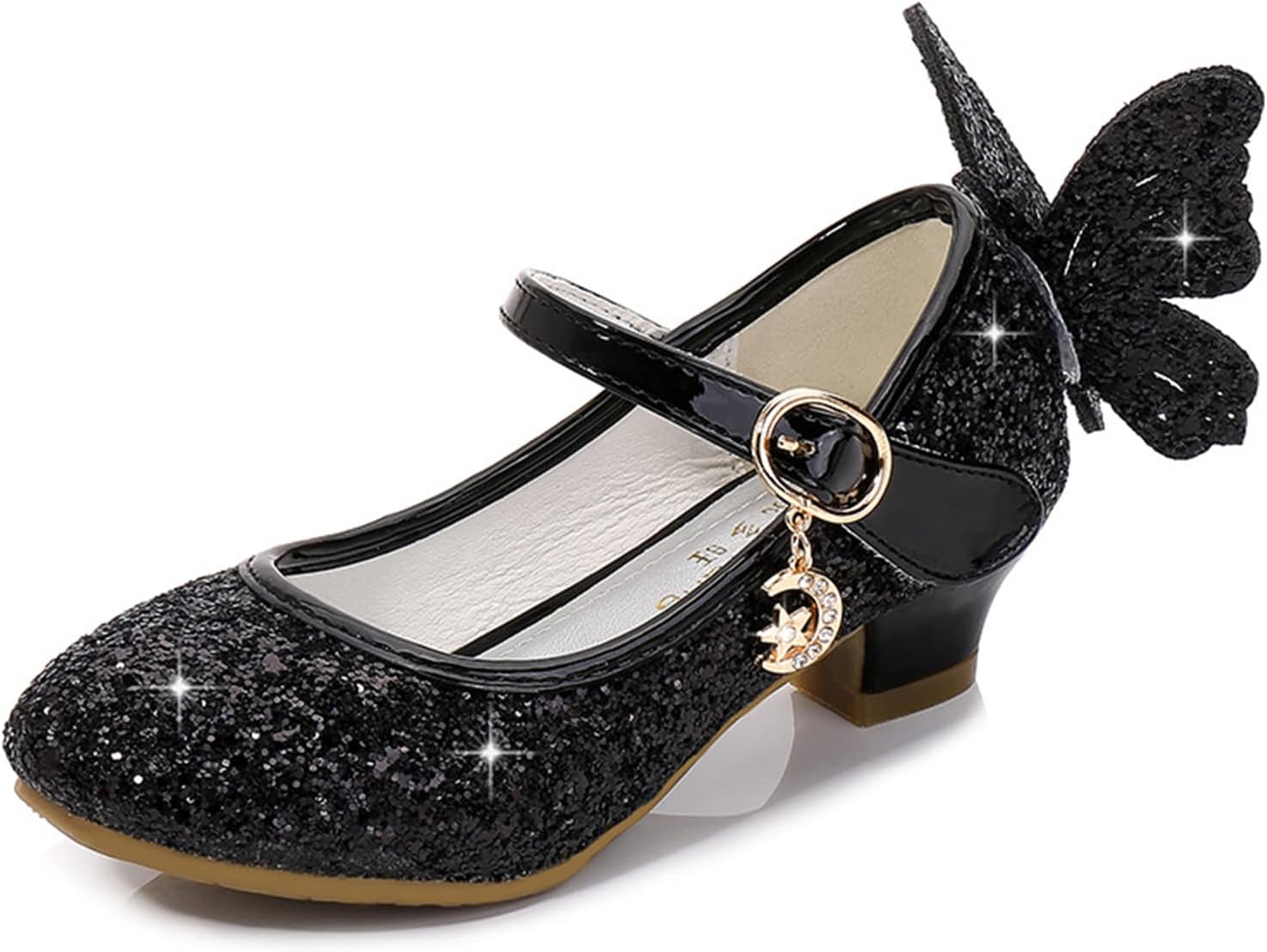 Unifizz Girls Toddler/Little/Big Kids Dress Mary Jane Pumps Bow Low Heels Party Wedding Princess Shoes