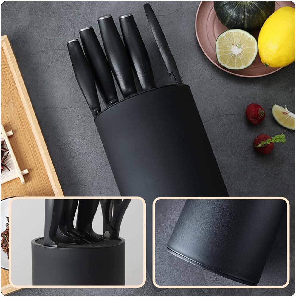 1pc Plastic Knife Holder Stand for Kitchen Cutter Rack Easy to Clean Organizer for Fruit Knives and Household Cutlery Practical